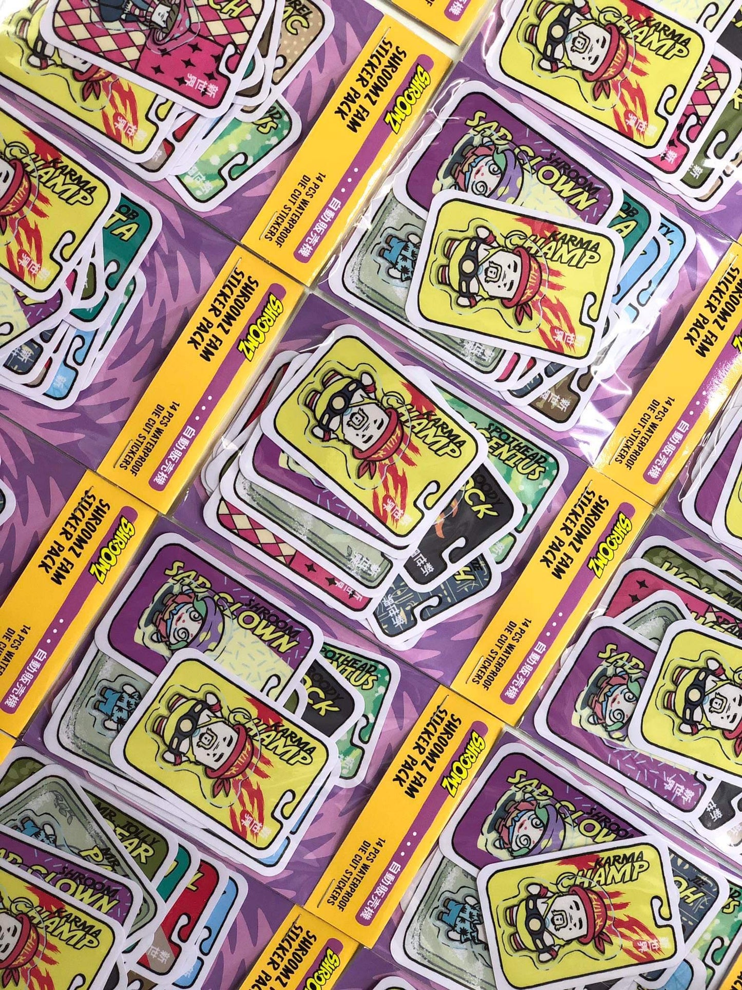 Shroomz Fam Action figure Sticker Pack