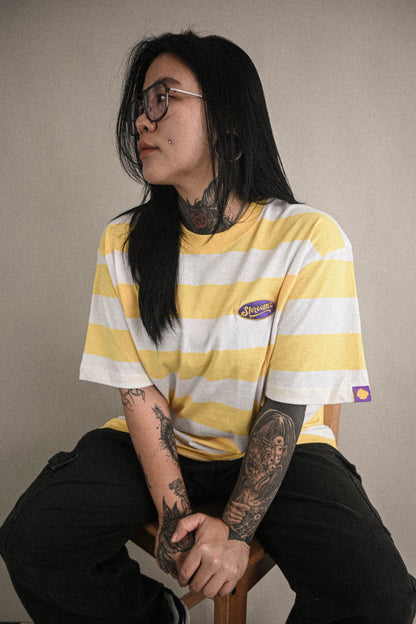 Shroomz Elipse Logo on Stripes (YELLOW)