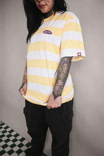 Shroomz Elipse Logo on Stripes (YELLOW)