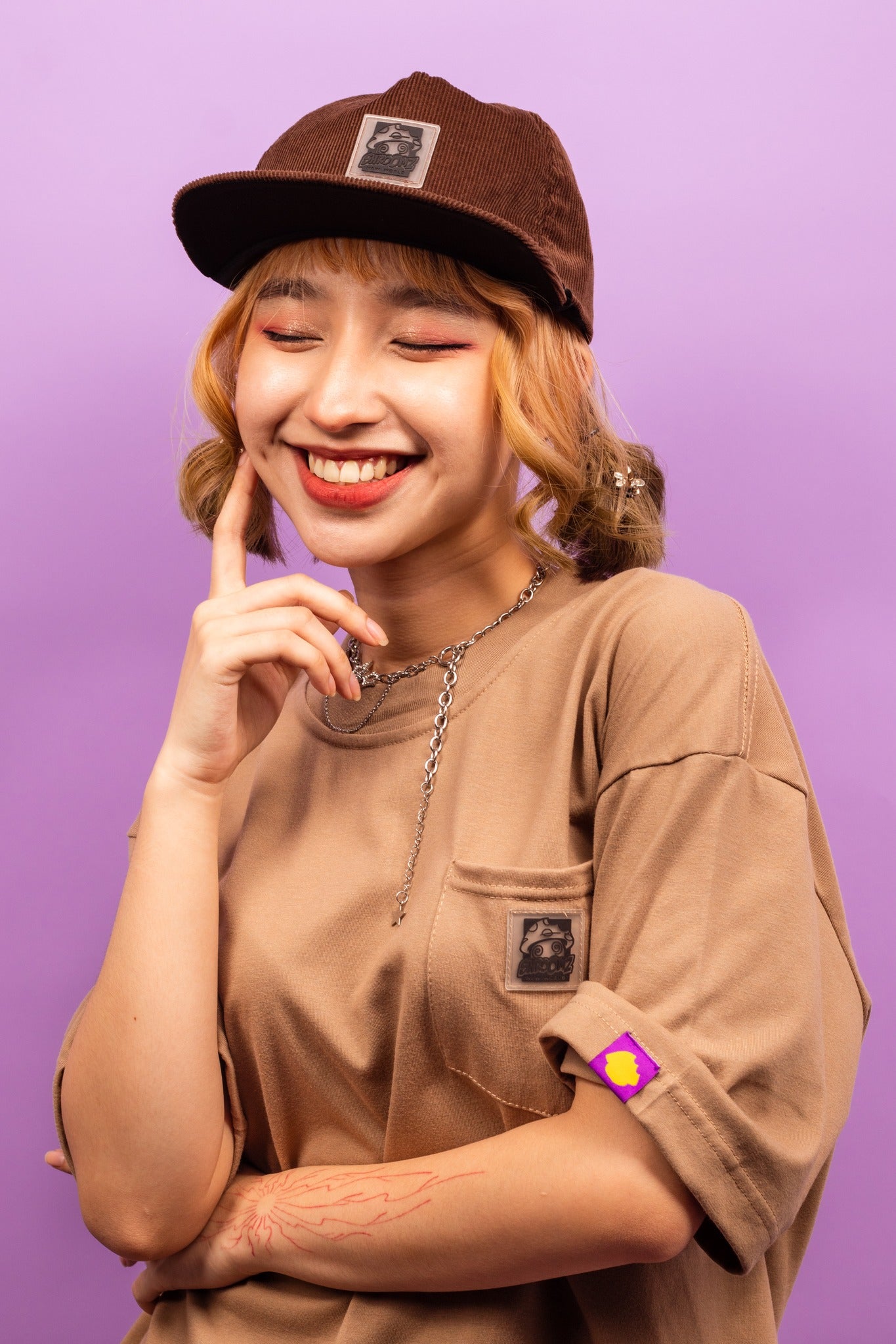 Shroomz Pocket Tees Collection (Khaki)