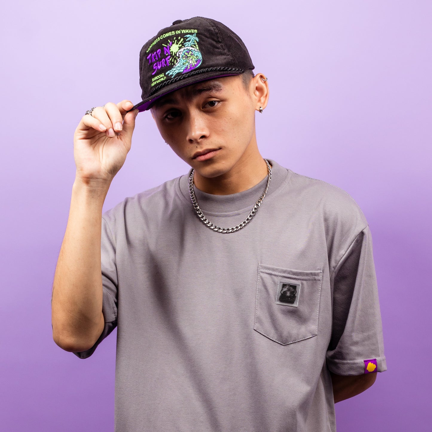 Shroomz Pocket Tees Collection (Special Light Gray)