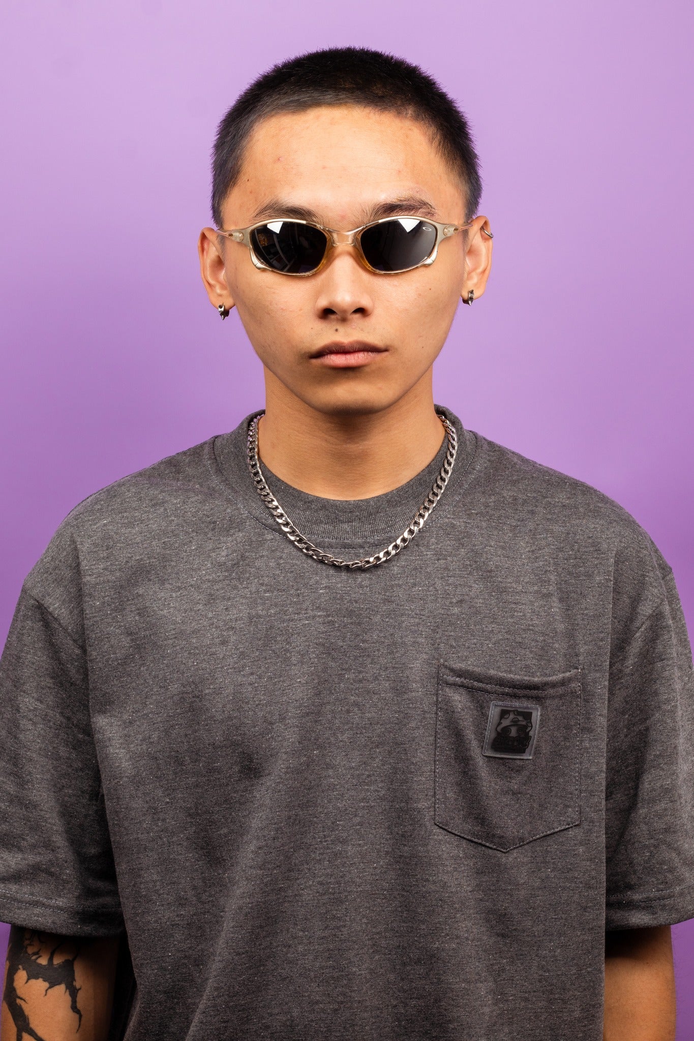 Shroomz Pocket Tees Collection (Acid Black)