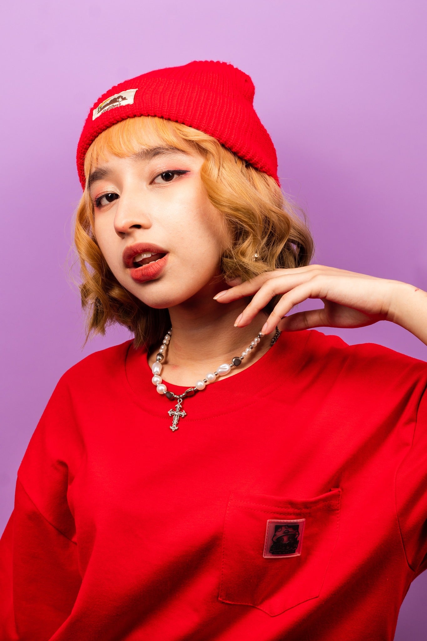 Shroomz Pocket Tees Collection (Coke red)