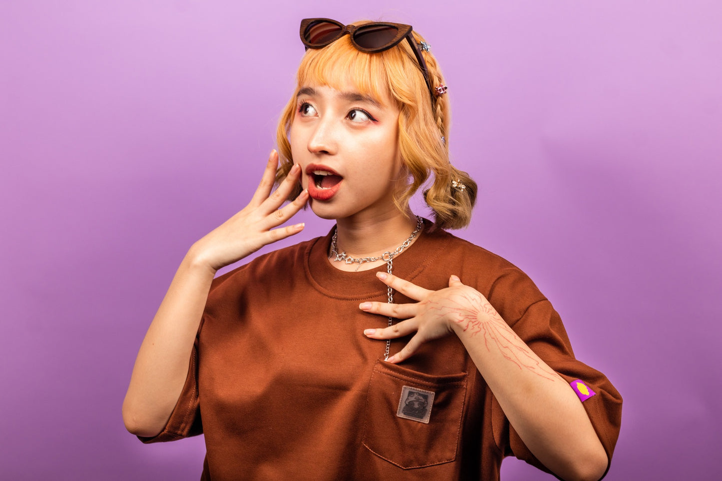 Shroomz Pocket Tees Collection (Brown)