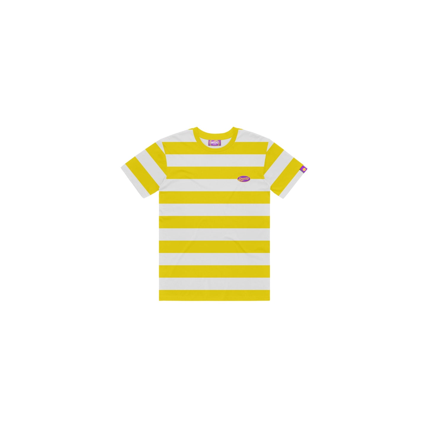 Shroomz Elipse Logo on Stripes (YELLOW)
