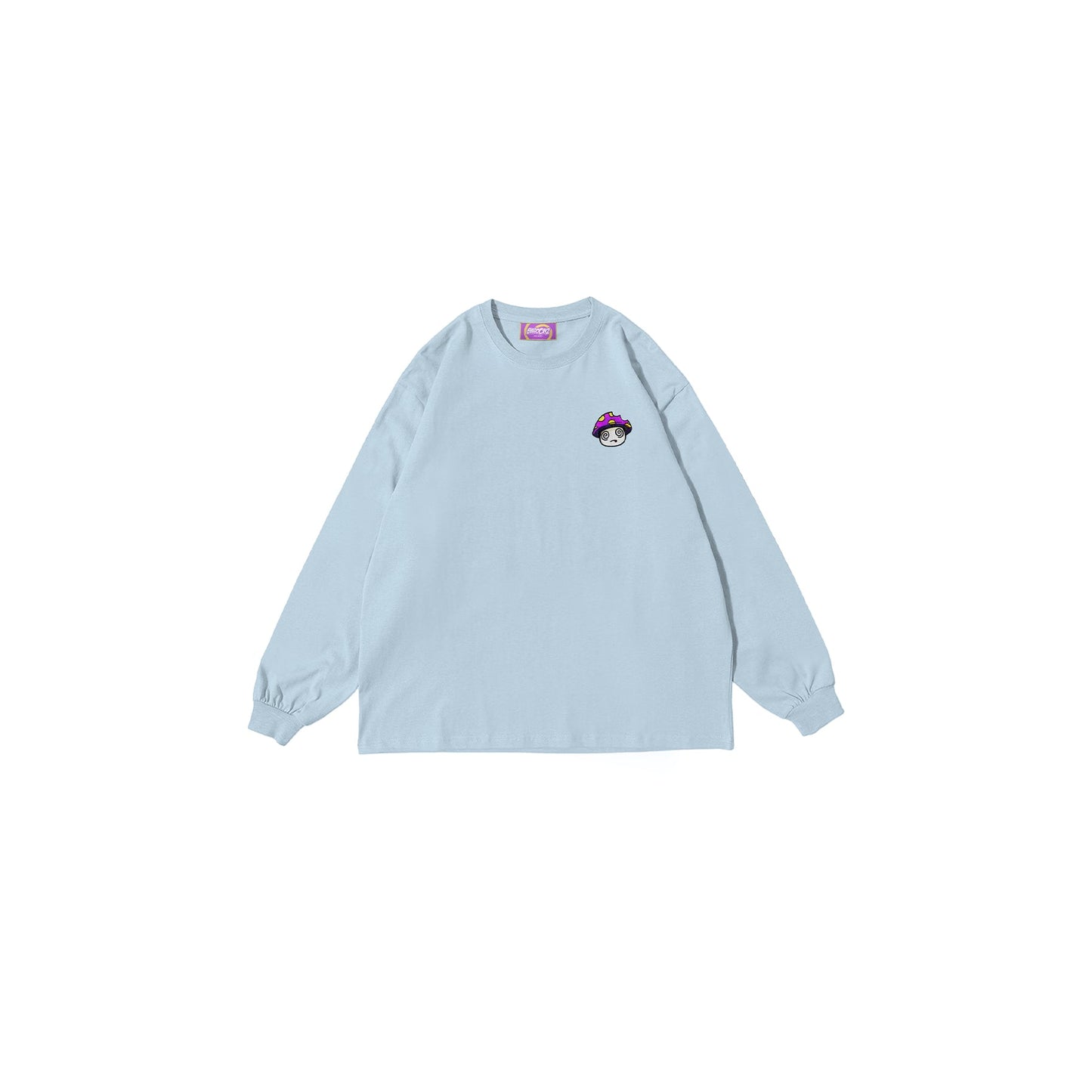 Shroomz Logo Warp embroid sweatshirts (BLUE)