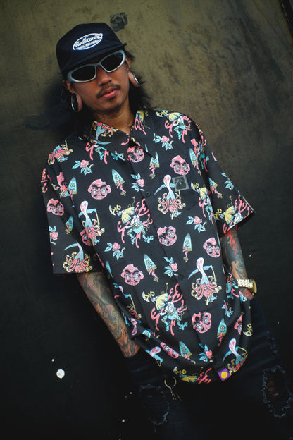 Shroomz Polo button down Yokai