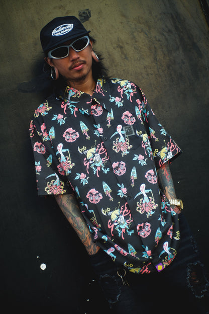 Shroomz Polo button down Yokai