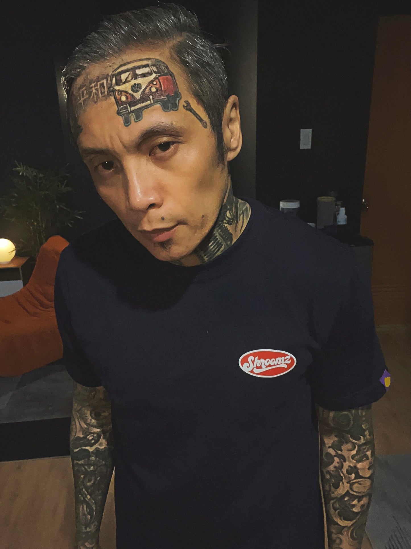 Shroomz Ellipse Logo (Navy Blue)