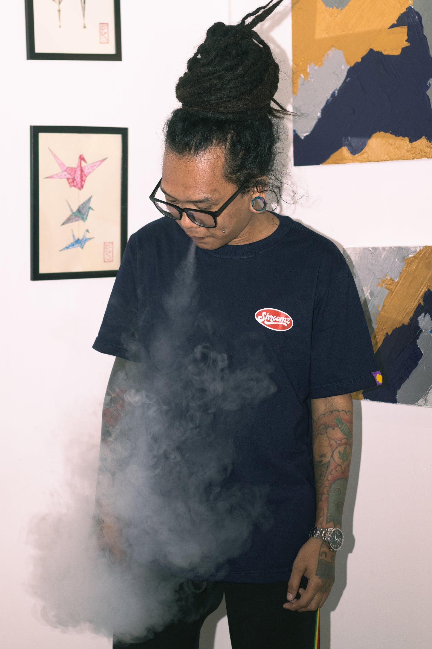 Shroomz Elipse Logo (Navy Blue)