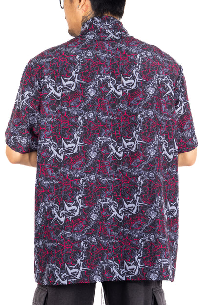 Shroomz Death Cap Polo Button down (BLOOD CHAIN)