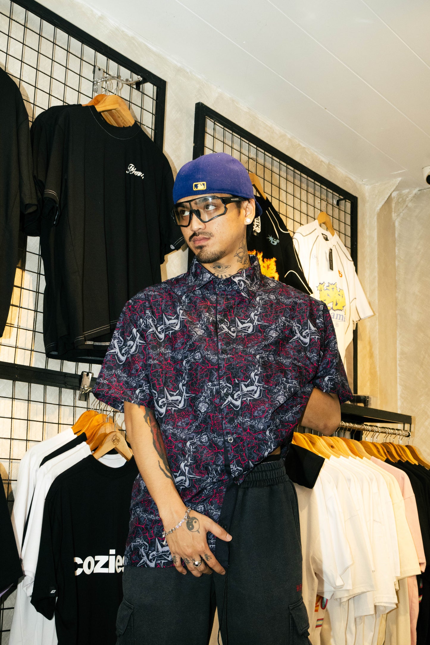 Shroomz Death Cap Polo Button down (BLOOD CHAIN)
