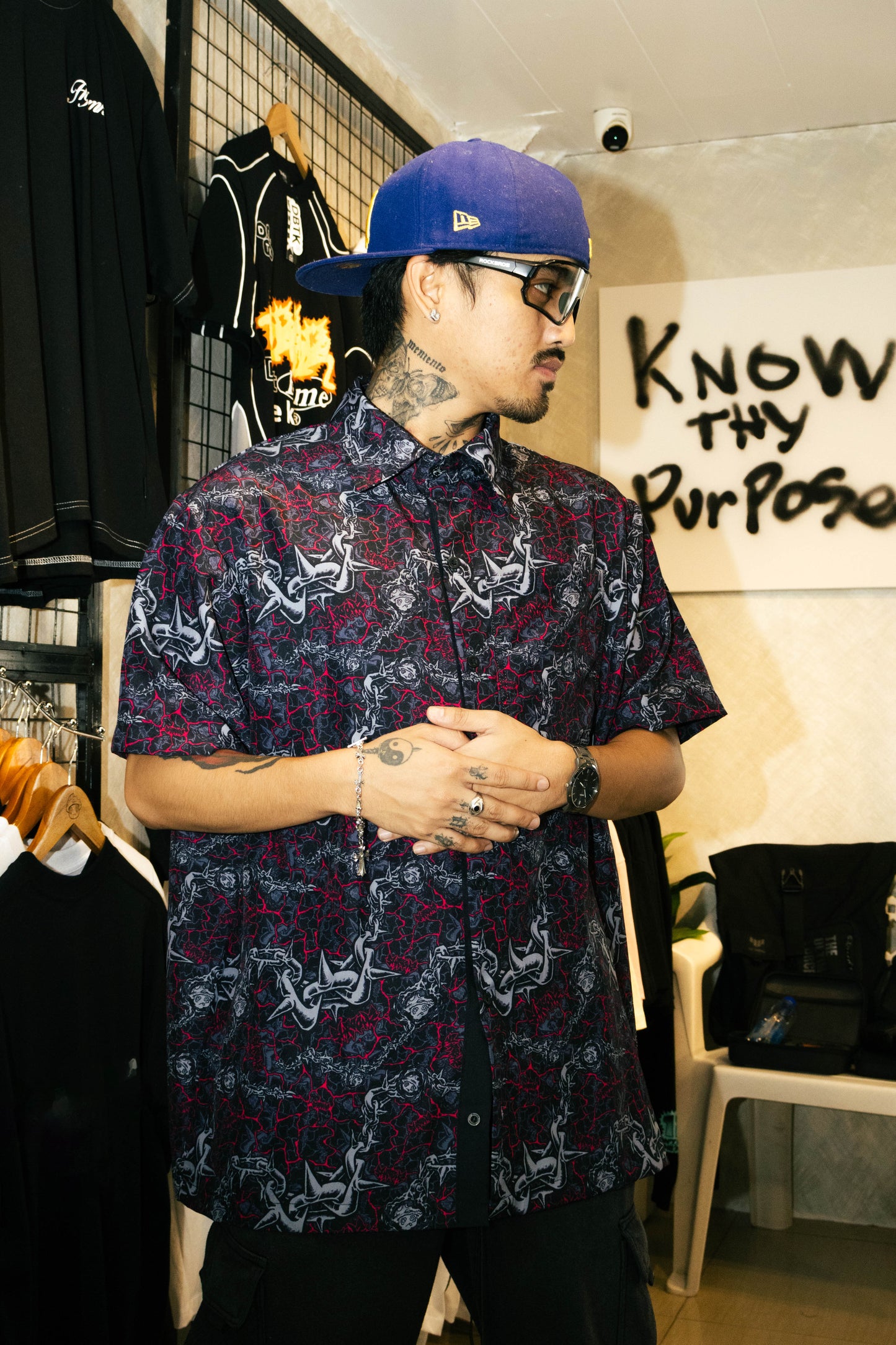 Shroomz Death Cap Polo Button down (BLOOD CHAIN)