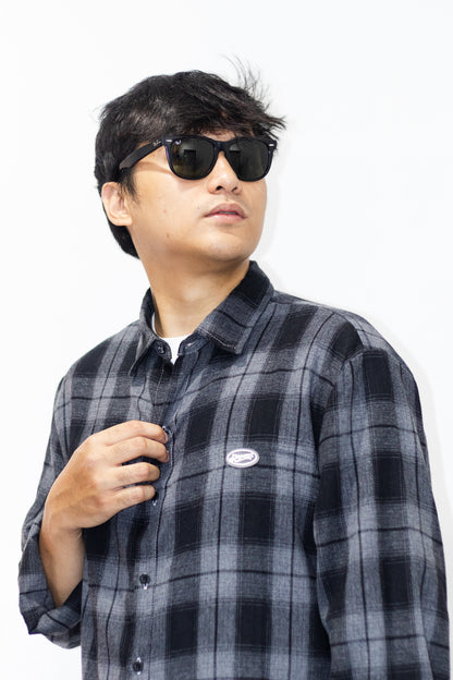 Shroomz Plaid Longsleeves (SMOKE)