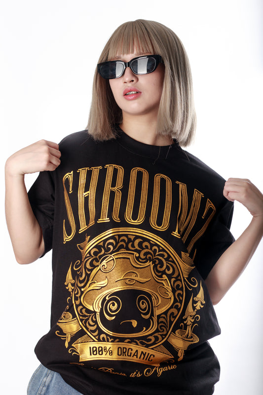 Shroomz Crest Logo design shirt