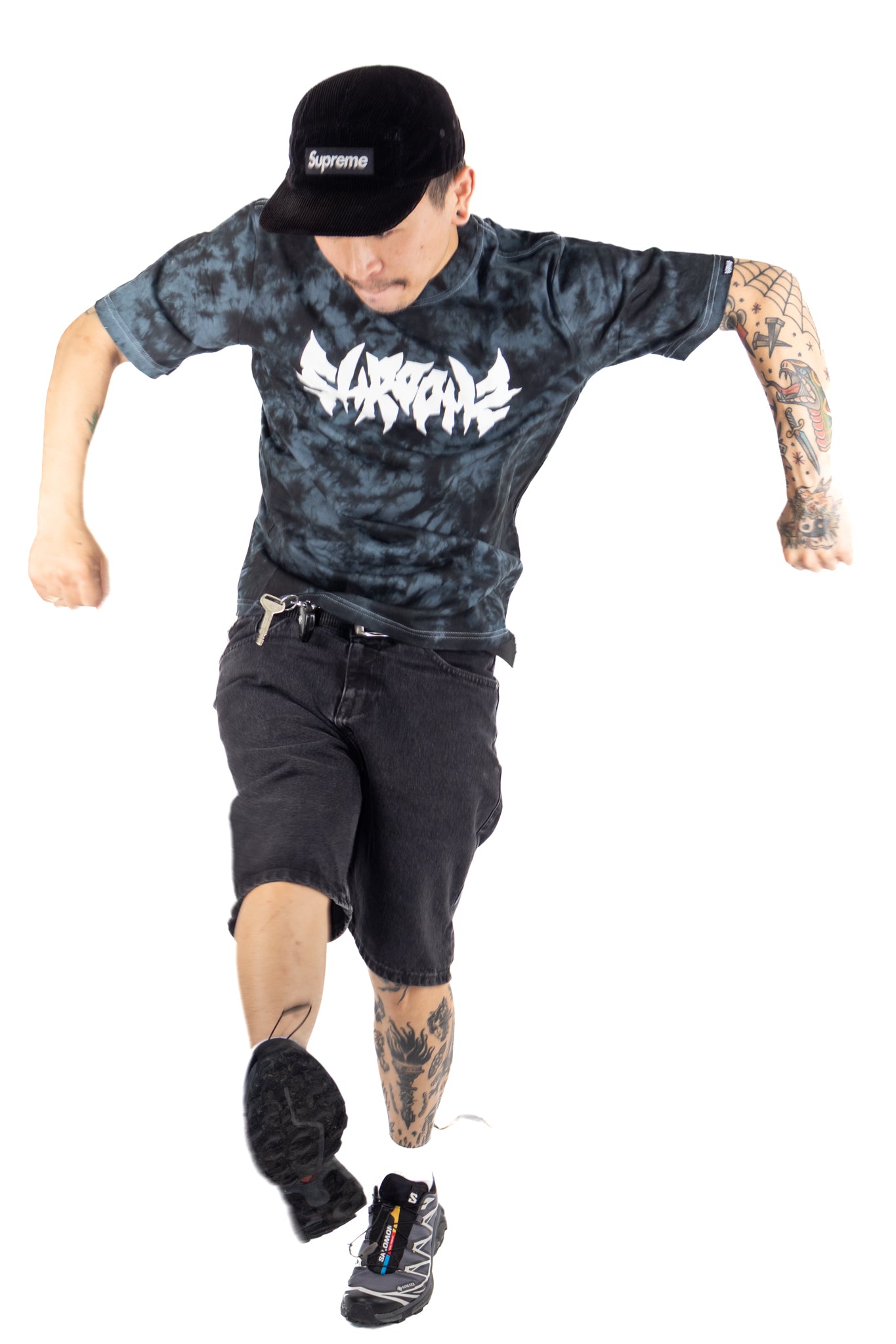 Shroomz Death Cap Logo (TIE DYE BLACK)