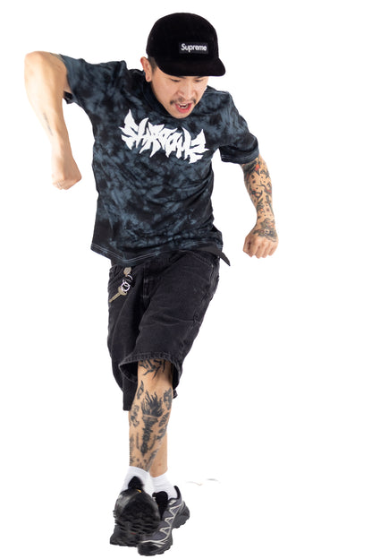 Shroomz Death Cap Logo (TIE DYE BLACK)