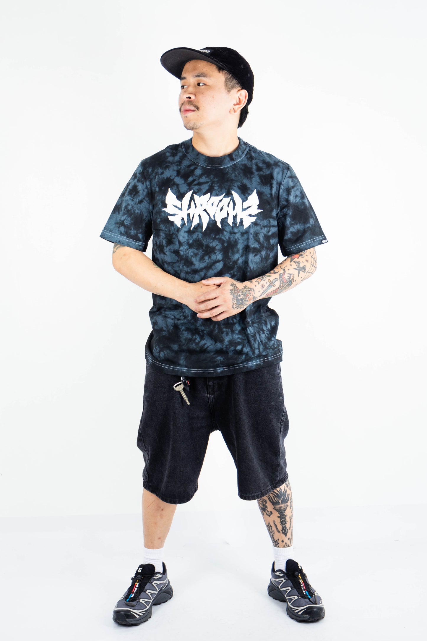 Shroomz Death Cap Logo (TIE DYE BLACK)