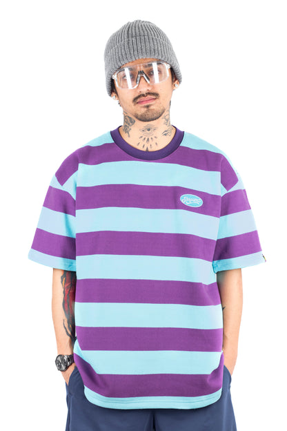 Shroomz Elipse Logo on Stripes (PURPLE)