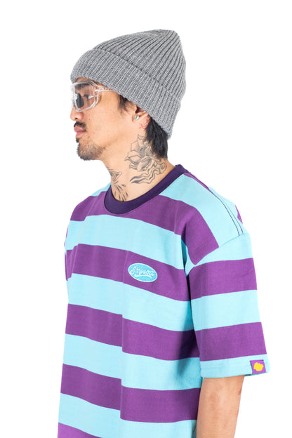Shroomz Elipse Logo on Stripes (PURPLE)