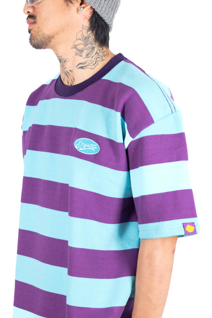 Shroomz Elipse Logo on Stripes (PURPLE)