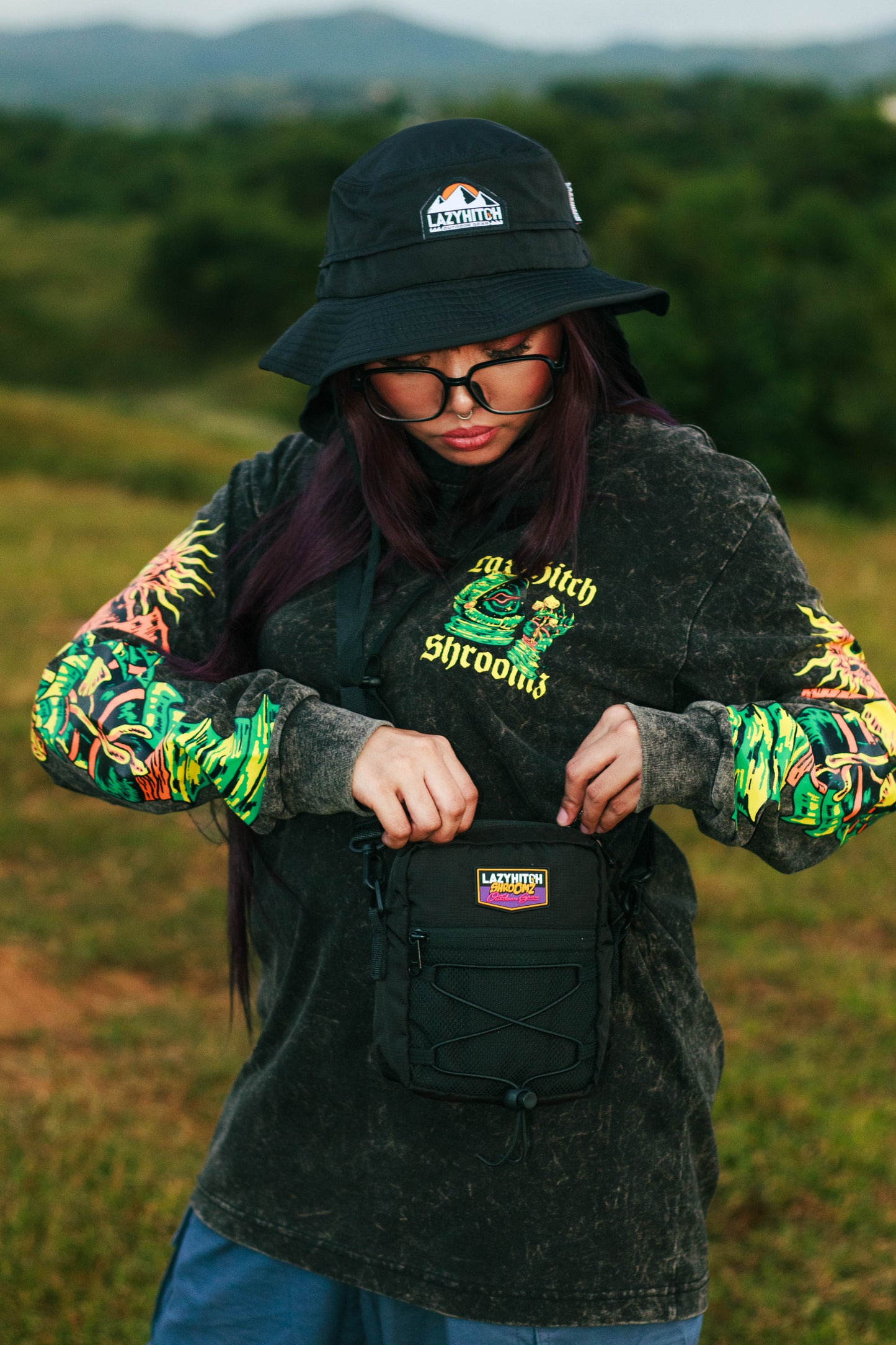 Shroomz x Lazyhitch Trekking sling bag