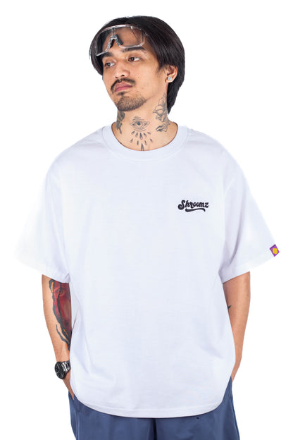 Shroomz Text Logo Embroid (WHITE)
