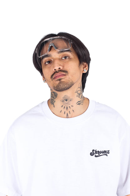 Shroomz Text Logo Embroid (WHITE)