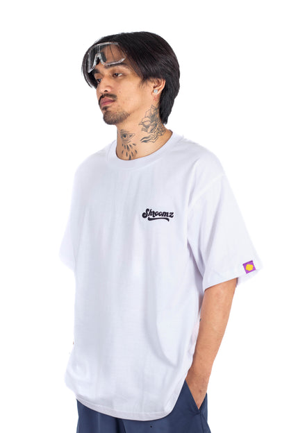 Shroomz Text Logo Embroid (WHITE)