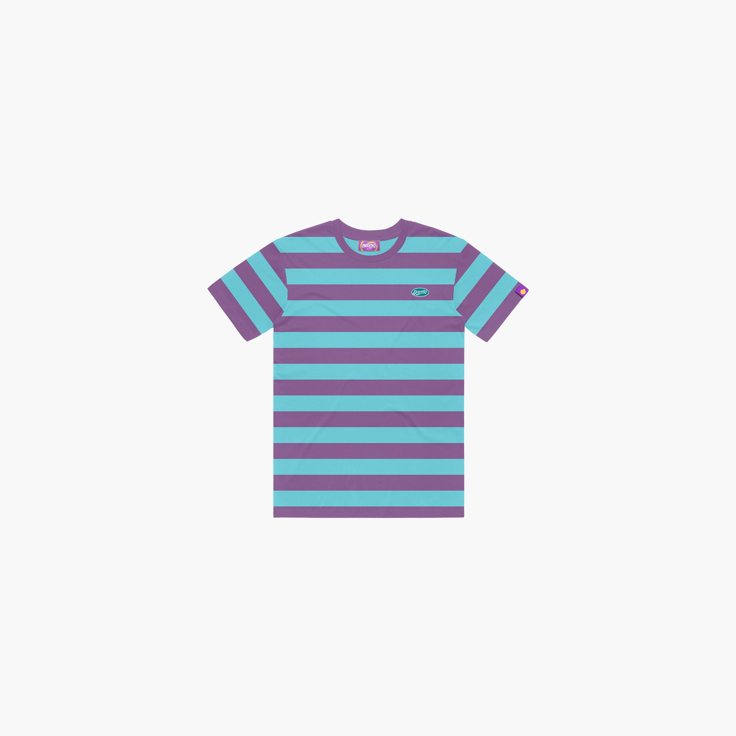 Shroomz Elipse Logo on Stripes (PURPLE)