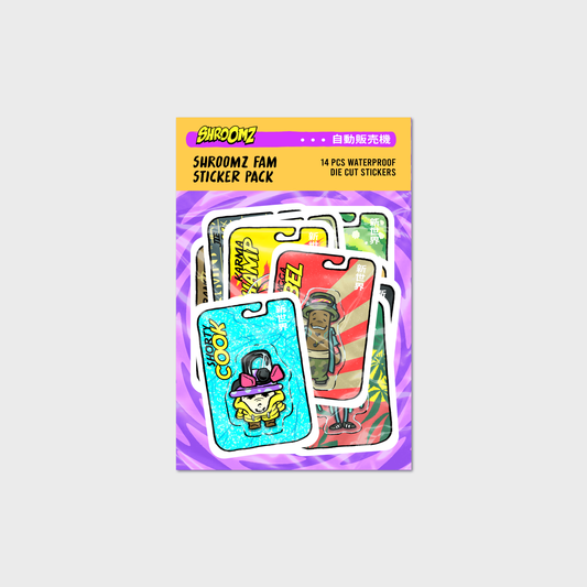 Shroomz Fam Action figure Sticker Pack