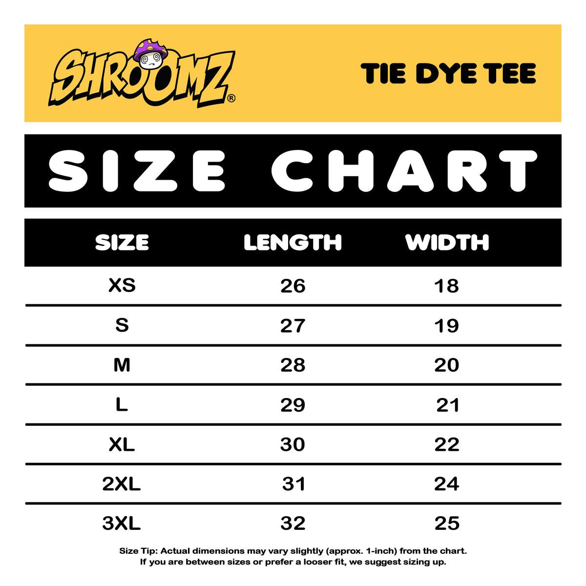 Shroomz Tie Dye shirt (MELLOW)