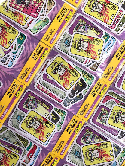 Shroomz Fam Action figure Sticker Pack