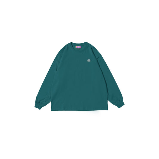 Shroomz Ellipse Rubber Patch Longsleeves (FOREST GREEN)