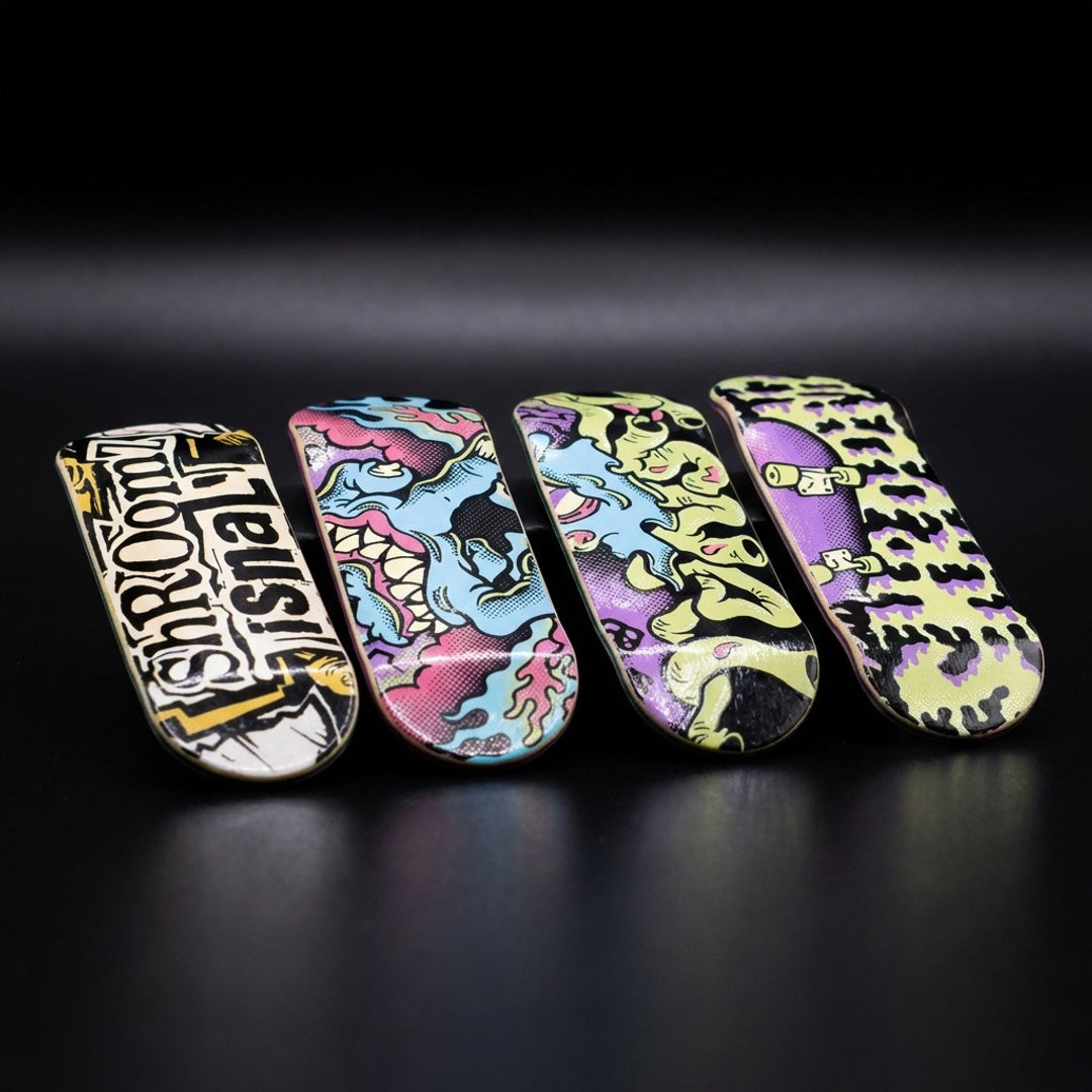 Shroomz x Isnal Fingerboard designs