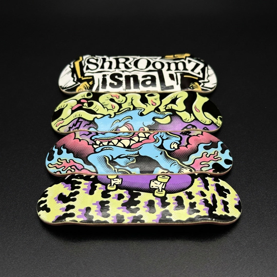 Shroomz x Isnal Fingerboard designs