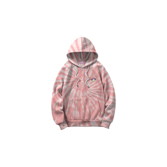 Shroomz Logo Patched Tie dye Hoodie (PINK)