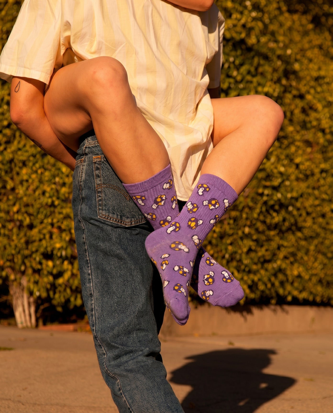 Shroomz Meadow Socks (PURPLE)