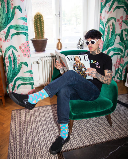 Shroomz Willow Socks (BLUE)