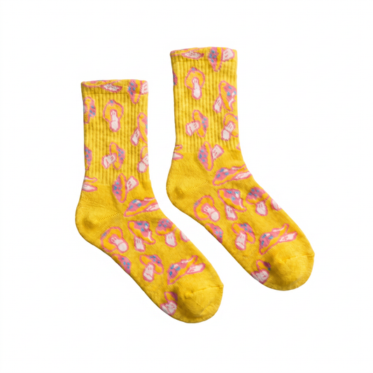 Shroomz Willow Socks (YELLOW)