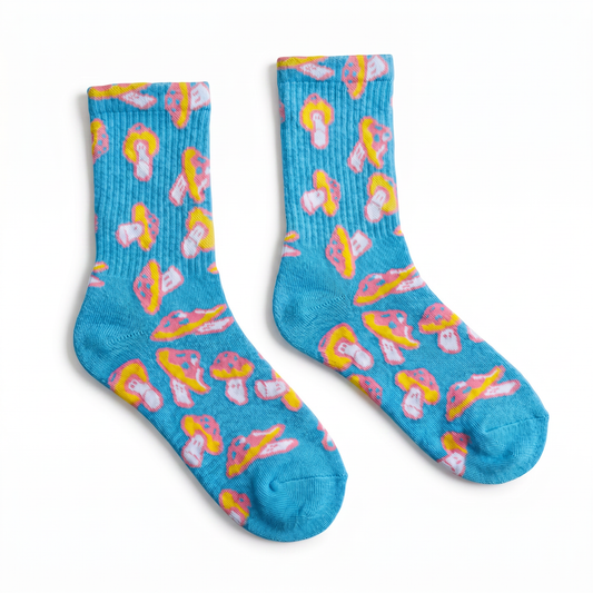 Shroomz Willow Socks (BLUE)