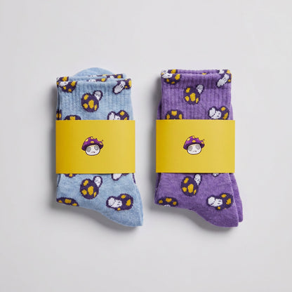 Shroomz Meadow Socks (PURPLE)