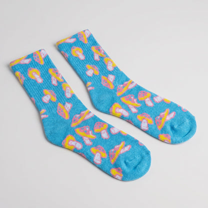 Shroomz Willow Socks (BLUE)