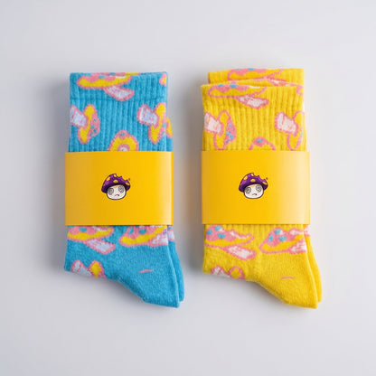 Shroomz Willow Socks (BLUE)