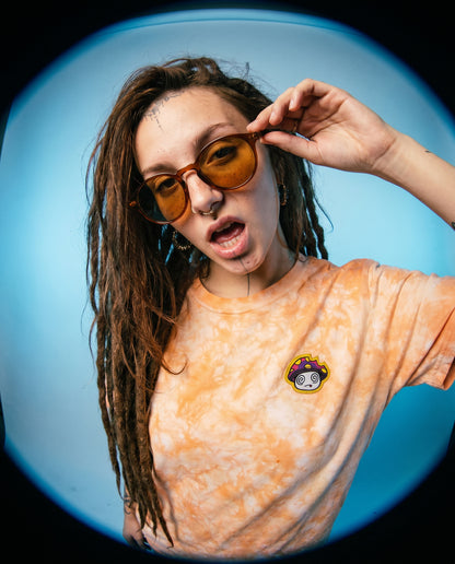 Shroomz Tie dye shirt (PEACH)