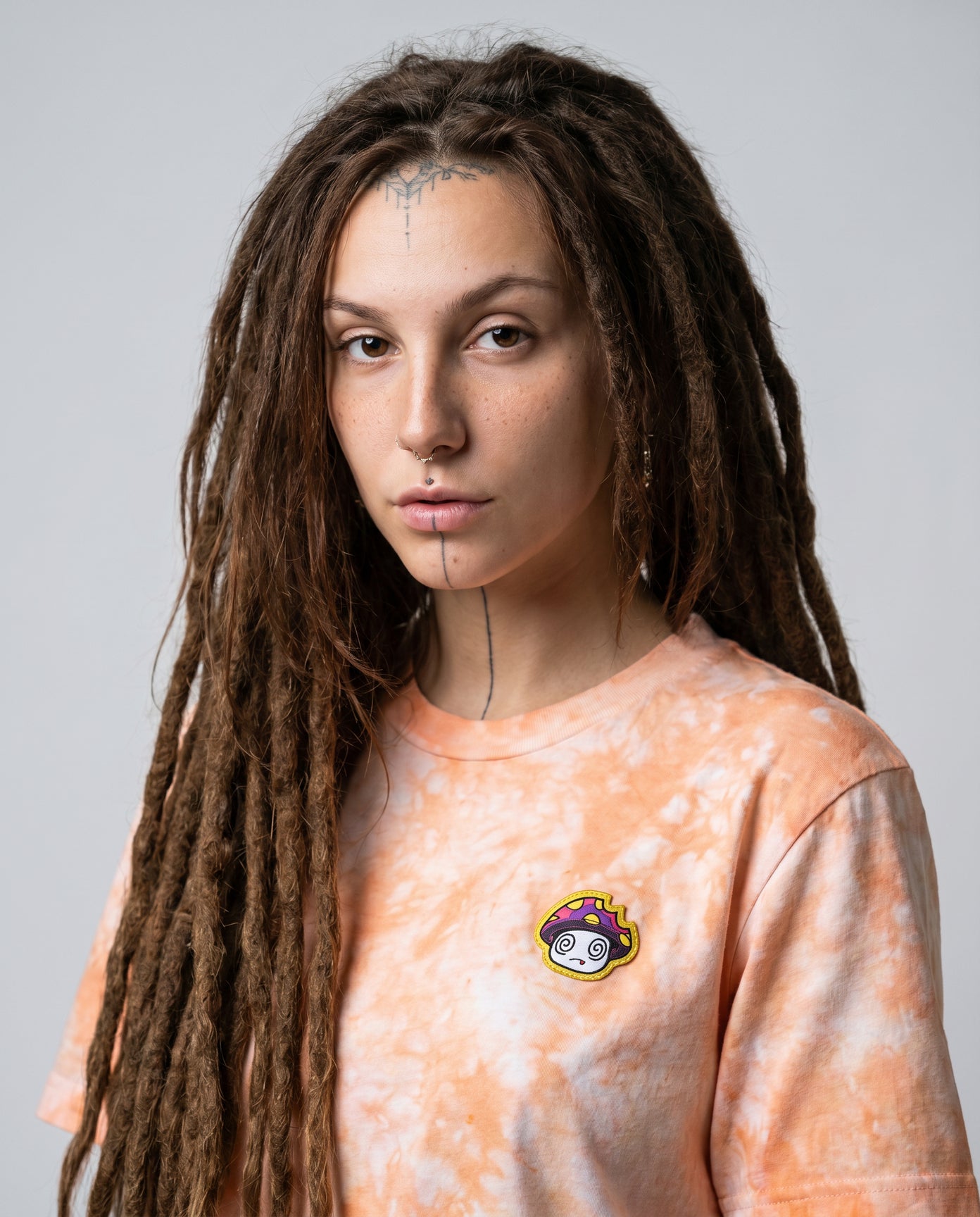 Shroomz Tie dye shirt (PEACH)