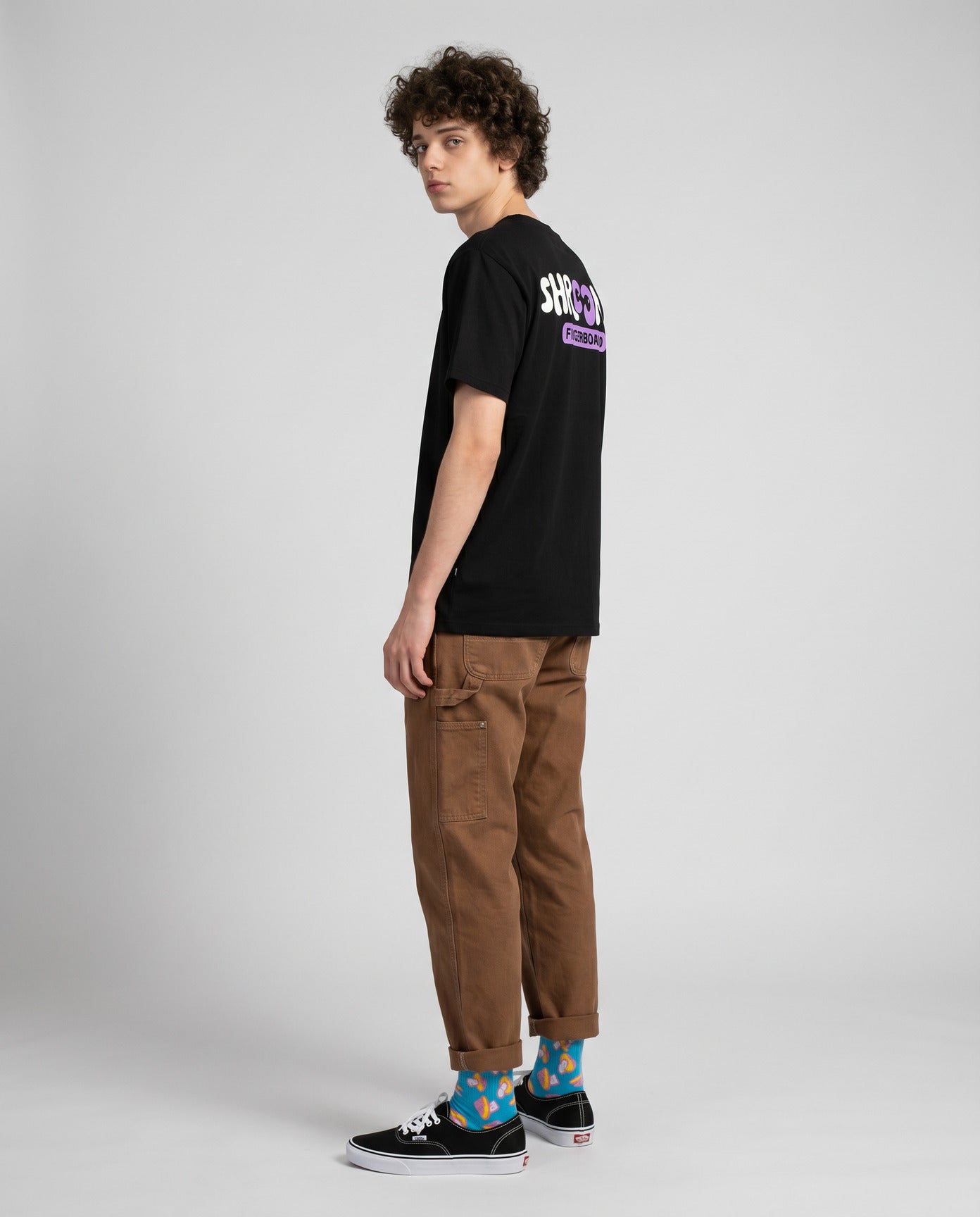 Shroomz Fingerboard Logo shirts design (BLACK)