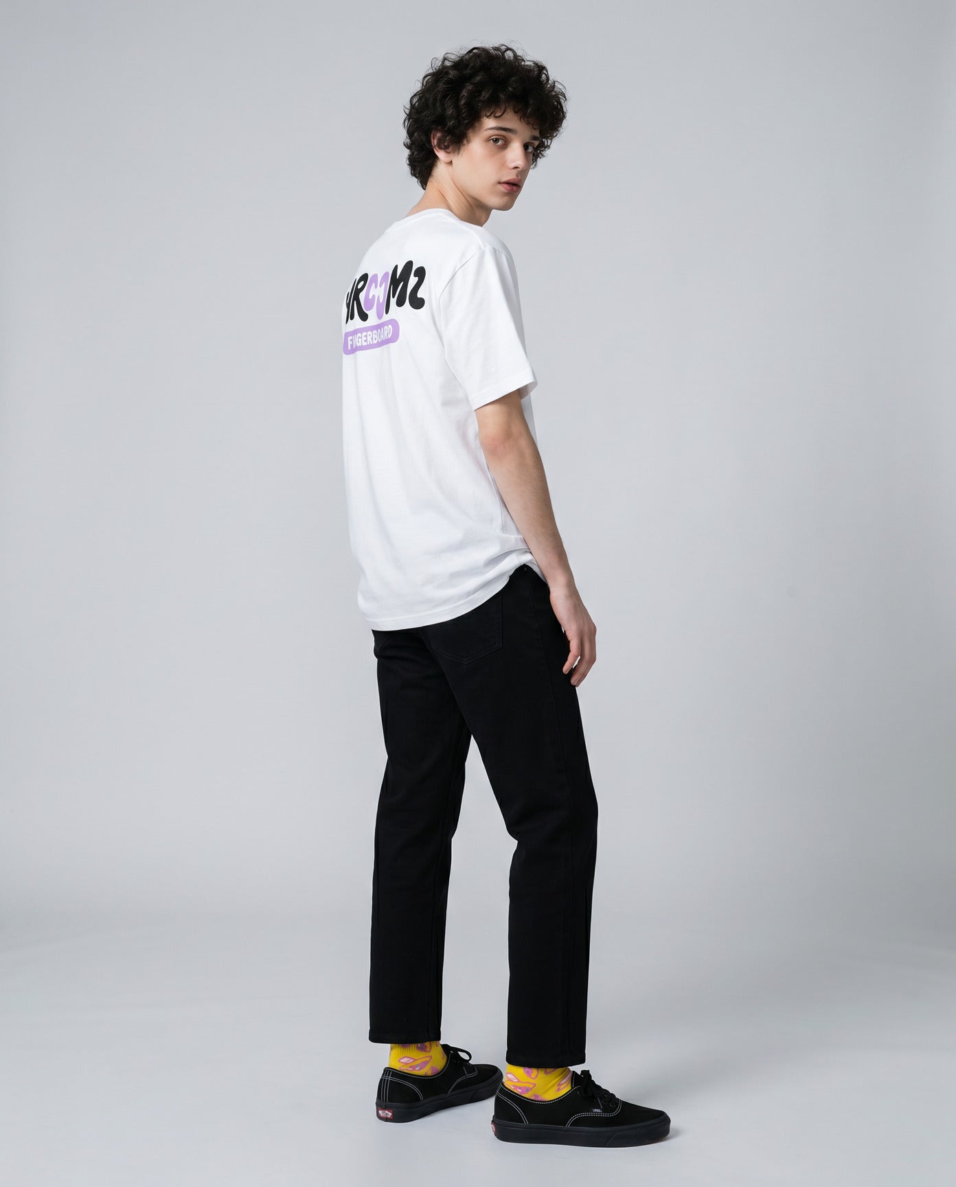 Shroomz Fingerboard Logo shirts design (WHITE)
