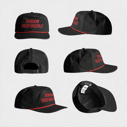 Shroomz Cap Shroom Responsibly design (BLACK)