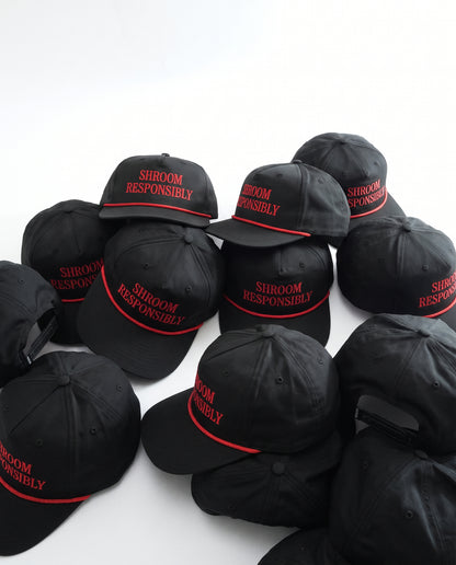 Shroomz Cap Shroom Responsibly design (BLACK)